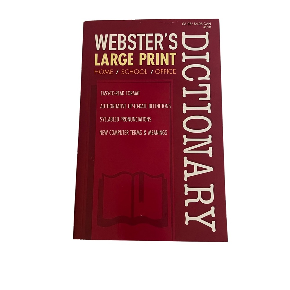 Webster’s Large Print Dictionary